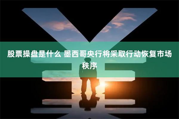 股票操盘是什么 墨西哥央行将采取行动恢复市场秩序